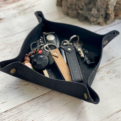 Cork Catch-All Tray for Entryway, Desk & Nightstand