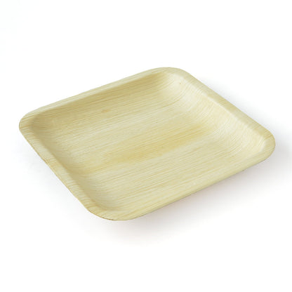 8-Inch Square Areca Palm Leaf Plates – 25, 50 or 100 Pack
