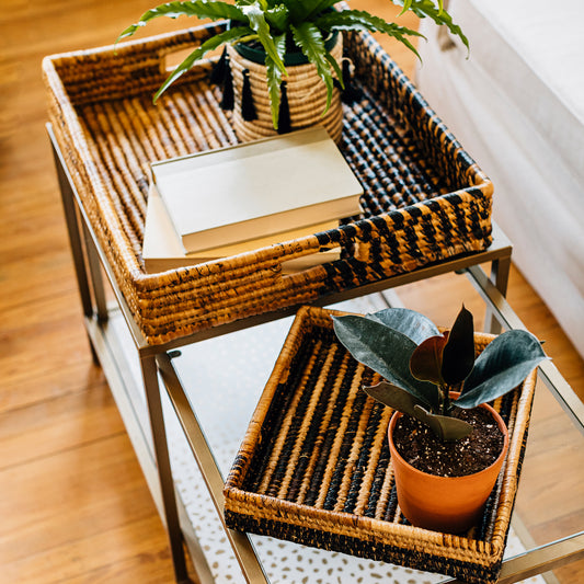 Handcrafted Banana Leaf Decorative & Serving Tray