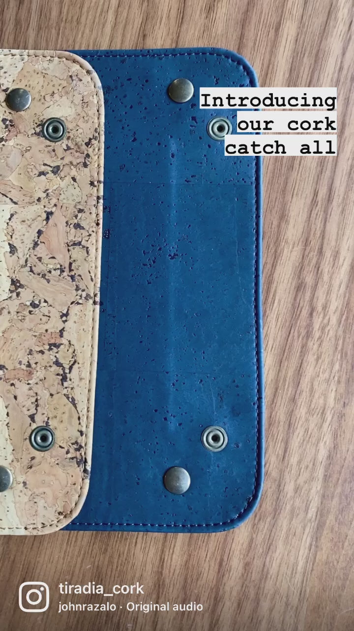 Cork Catch-All Tray for Entryway, Desk & Nightstand