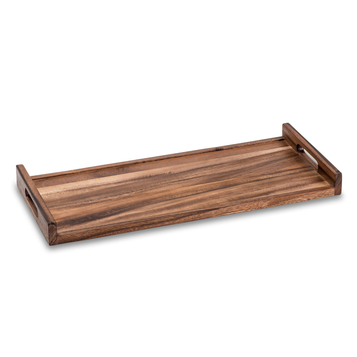 Long Acacia Wood Serving & Coffee Table Tray
